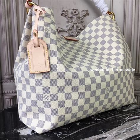 Graceful MM Damier Azur Canvas .